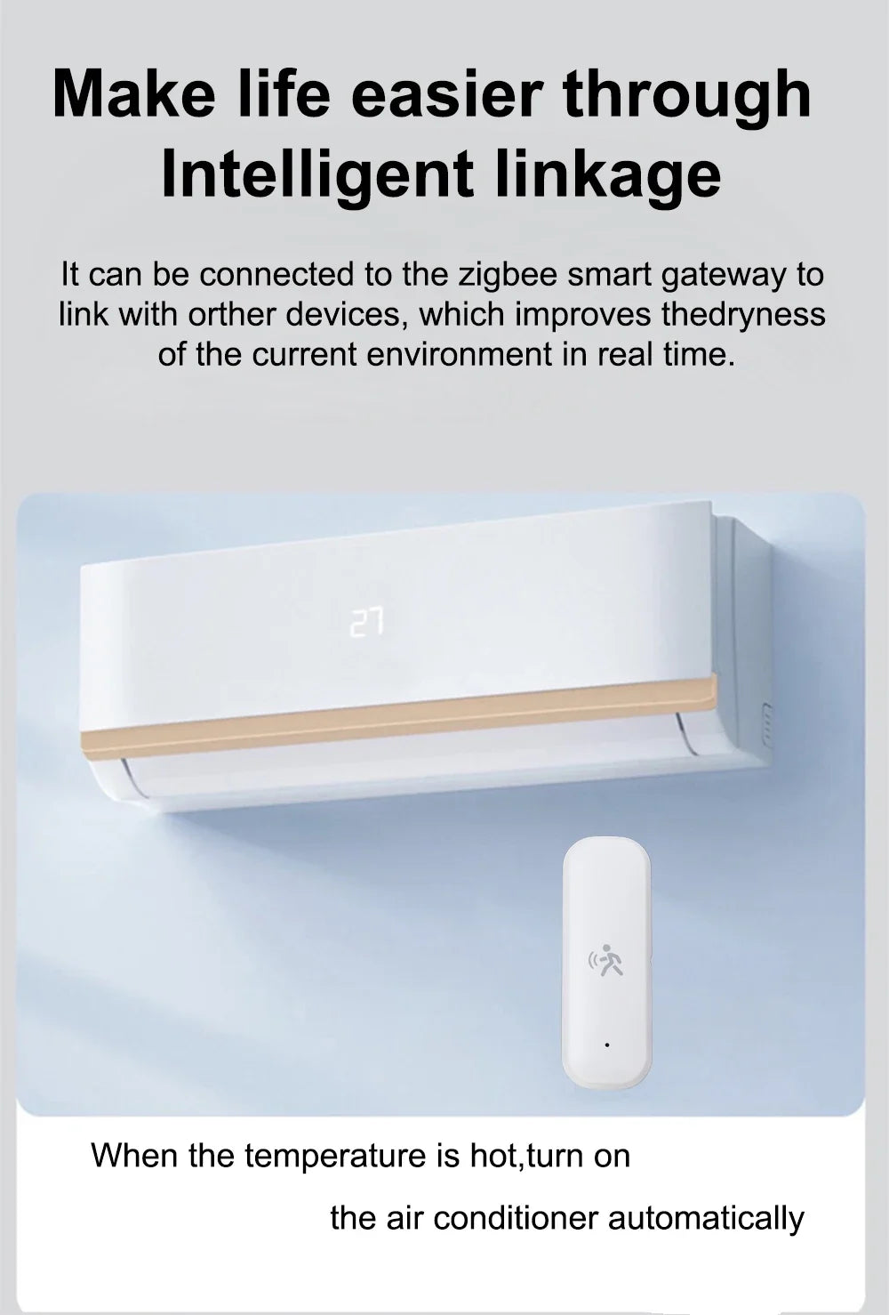 Sensor Inteligente de Presença Zigbee MmWave – Tuya Smart Home