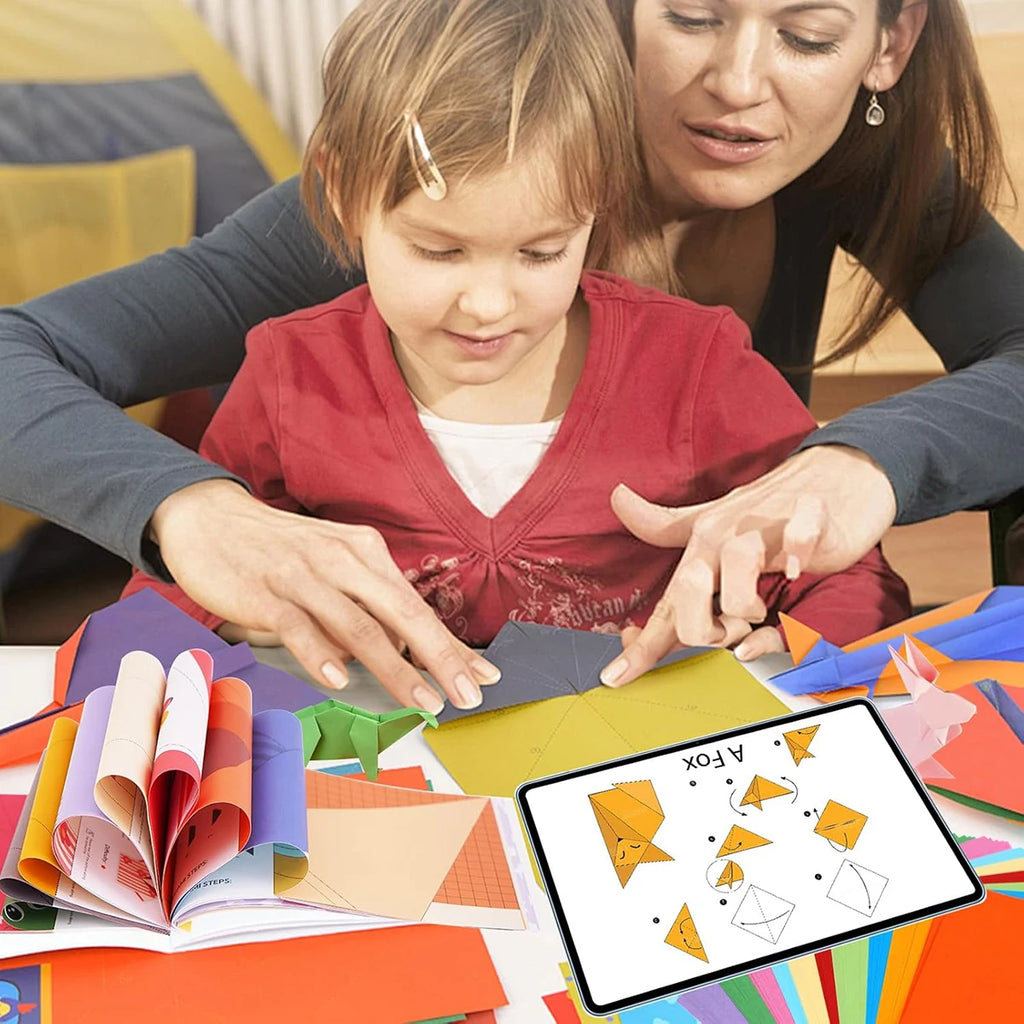 Kit Origami Criativo com 30 Folhas + Guia Ilustrado – Diversão, Arte e Imaginação