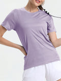 Camiseta Fitness Feminina Ultralight de Secagem Rápida – Leve, Respirável e Confortável para Treinos e Corridas
