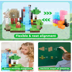 Blocos Magnéticos de Montar – Casa da Floresta Criativa | Brinquedo Educativo STEM (3+ anos)