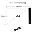 Mesa de Luz LED A3, A4 ou A5 com 3 Níveis de Brilho – Ideal para Diamond Painting, Desenho e Artesanato