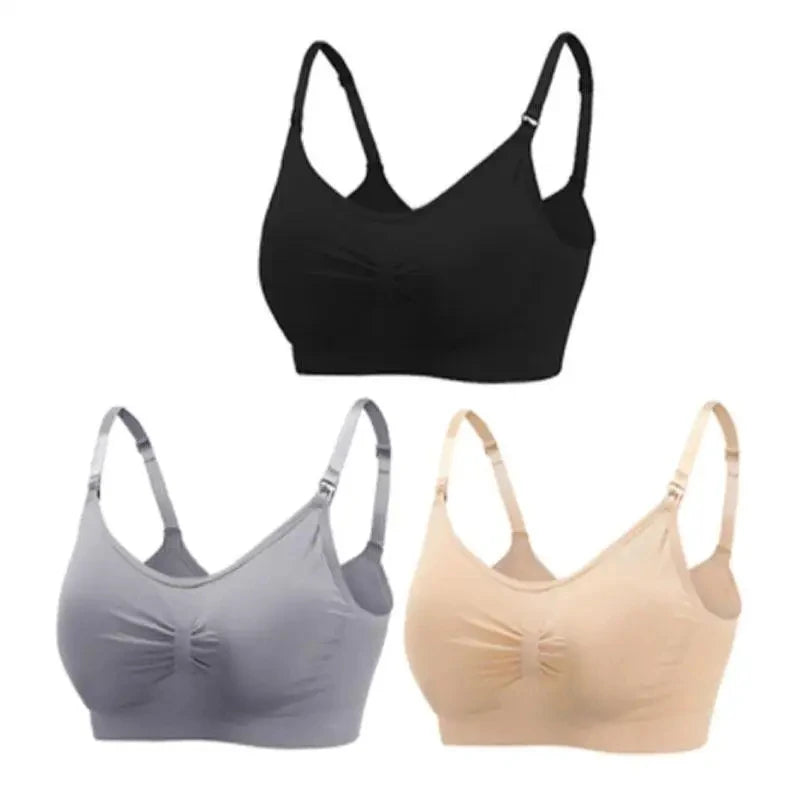 Sutiã de Amamentação Feminino Sem Aro com Fecho Frontal – Conforto, Sustentação Leve e Praticidade Diária