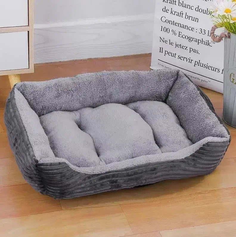 Cama Pet Clássica em Algodão – Aconchego, Estilo e Bem‑Estar para Seu Pet