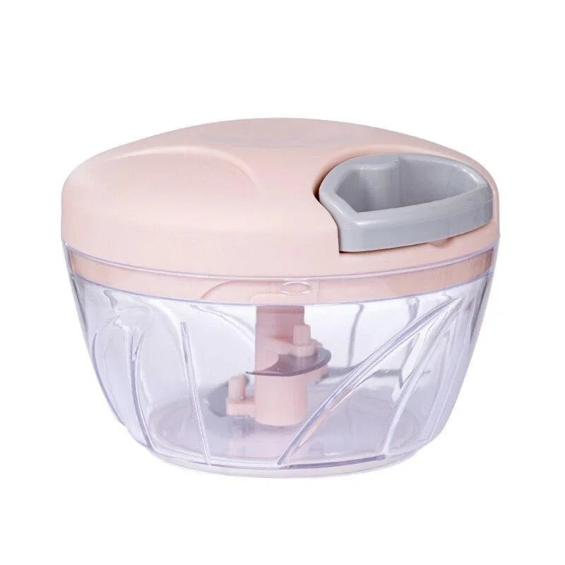 Mini Processador Manual com Cordão 500ml ou 900ml – Pica, Tritura e Facilita sua Rotina na Cozinha