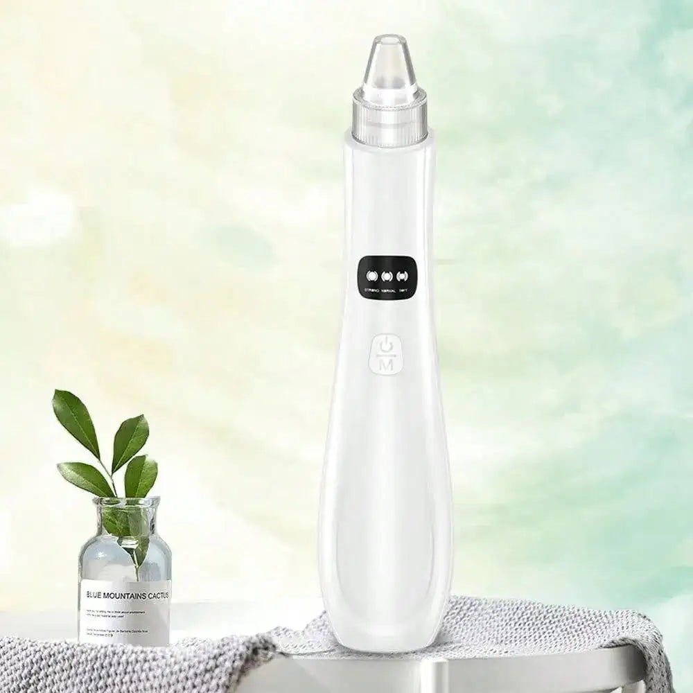 Aparelho de Limpeza Facial por Sucção com 3 Modos – Removedor de Cravos e Pele Morta Recarregável