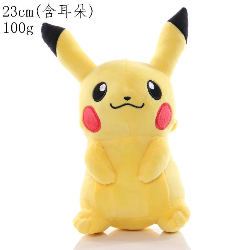 Pelúcia Pokémon Fofa (15 a 30 cm) – Pikachu, Sylveon, Charmander e Outros Personagens