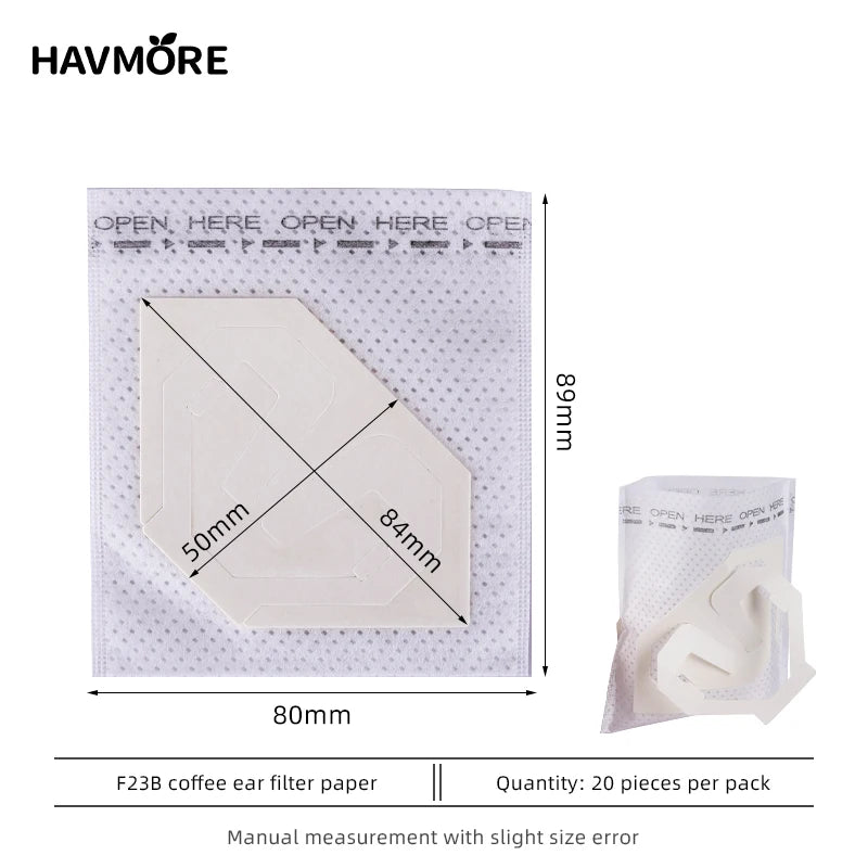 Filtro de Papel Portátil para Café Cold Brew &amp; Drip Coffee – Descartável, Prático e Sustentável