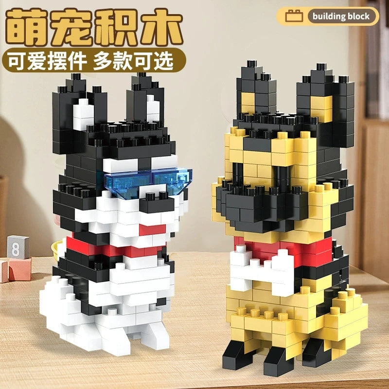 Kit de Blocos Criativos Pets – Monte Seu Cachorrinho Fofo em Mini Blocos