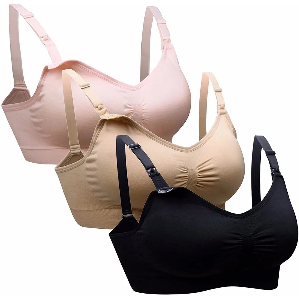 Sutiã de Amamentação Feminino Sem Aro com Fecho Frontal – Conforto, Sustentação Leve e Praticidade Diária