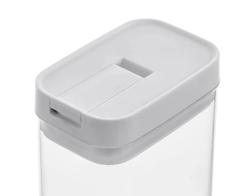 Pote Hermético para Massas e Alimentos Secos – Transparente, Vedação Segura e Design Japonês