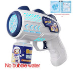Lançador Automático de Bolhas com Foguete – Máquina de Bolhas Infantil Recarregável