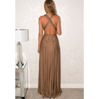 Vestido Longo Feminino Multiway Boho – Modelo Versátil com Amarrações e Caimento Elegante