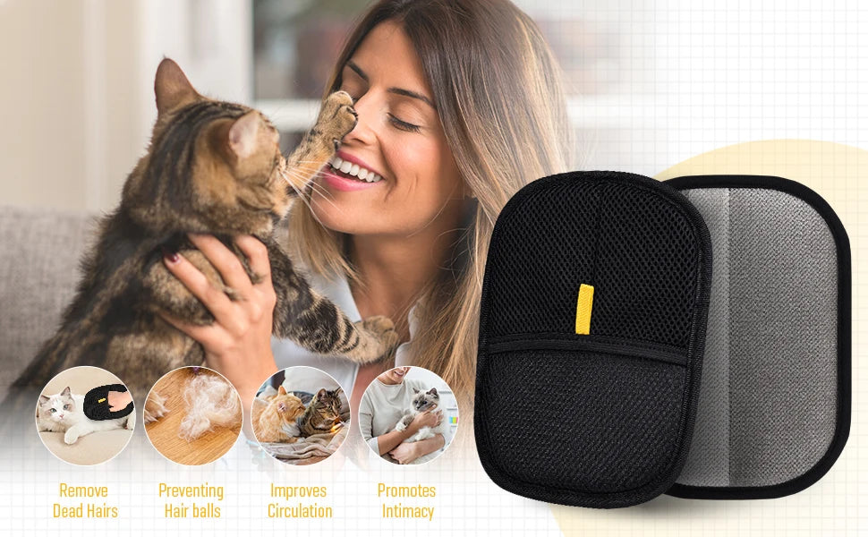 Luva Removedora de Pelos Pet Dupla Face – Limpeza Rápida, Sem Esforço