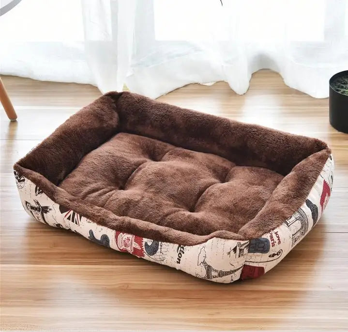 Cama Pet Clássica em Algodão – Aconchego, Estilo e Bem‑Estar para Seu Pet