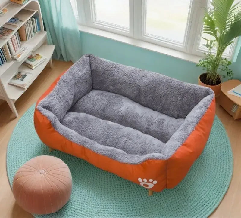 Cama Pet Clássica em Algodão – Aconchego, Estilo e Bem‑Estar para Seu Pet