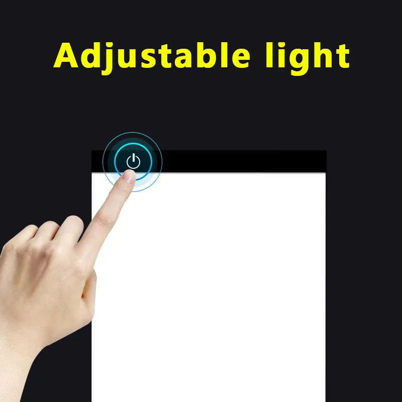 Mesa de Luz LED Transparente para Desenho e Escrita – Ideal para Arte, Estudos e Traçados Perfeitos