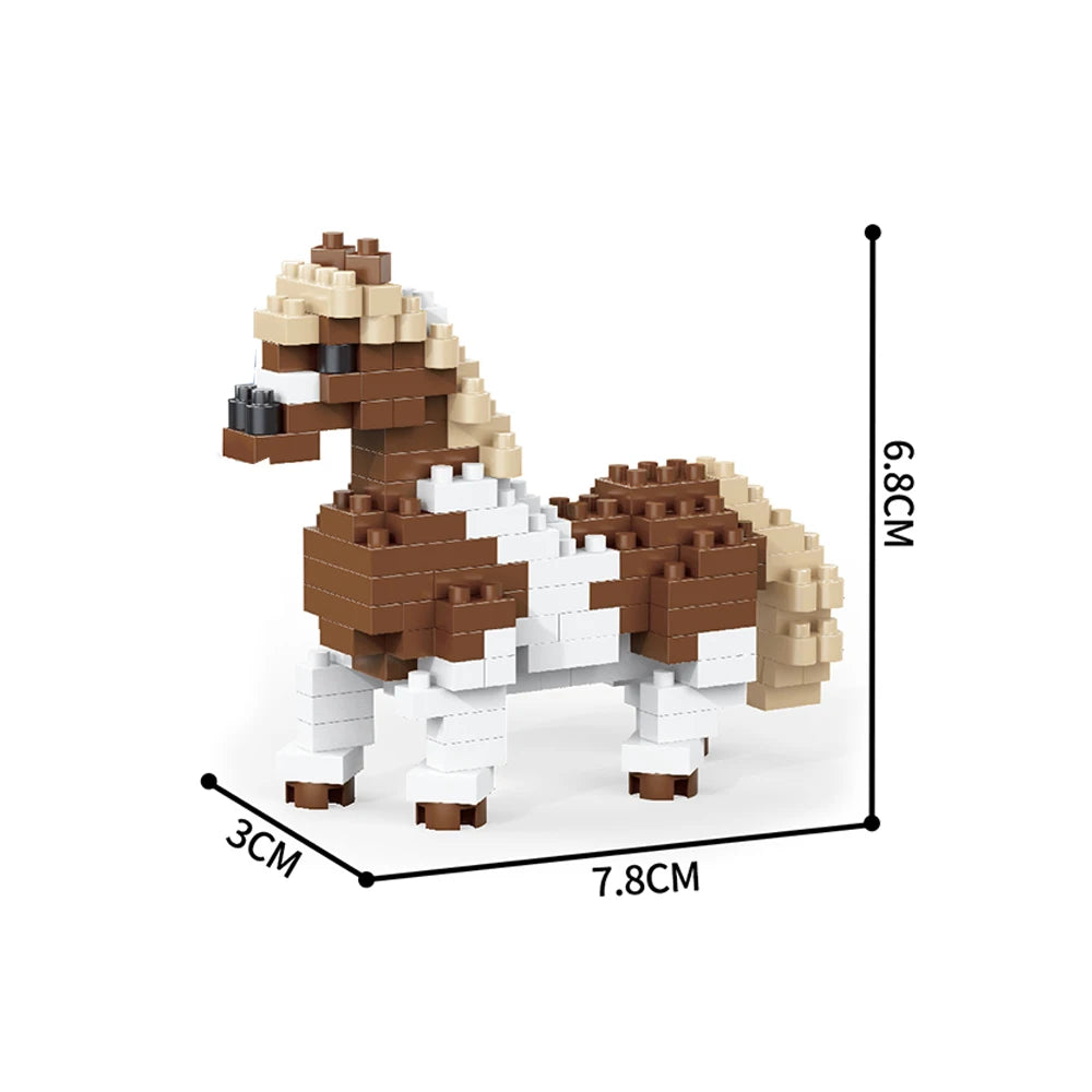Mini Blocos de Montar Ovelhinha 3D – Cena de Fazenda em Micro Blocos | Decoração Criativa e Presente Encantador