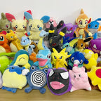 Pelúcia Pokémon Fofa (15 a 30 cm) – Pikachu, Sylveon, Charmander e Outros Personagens