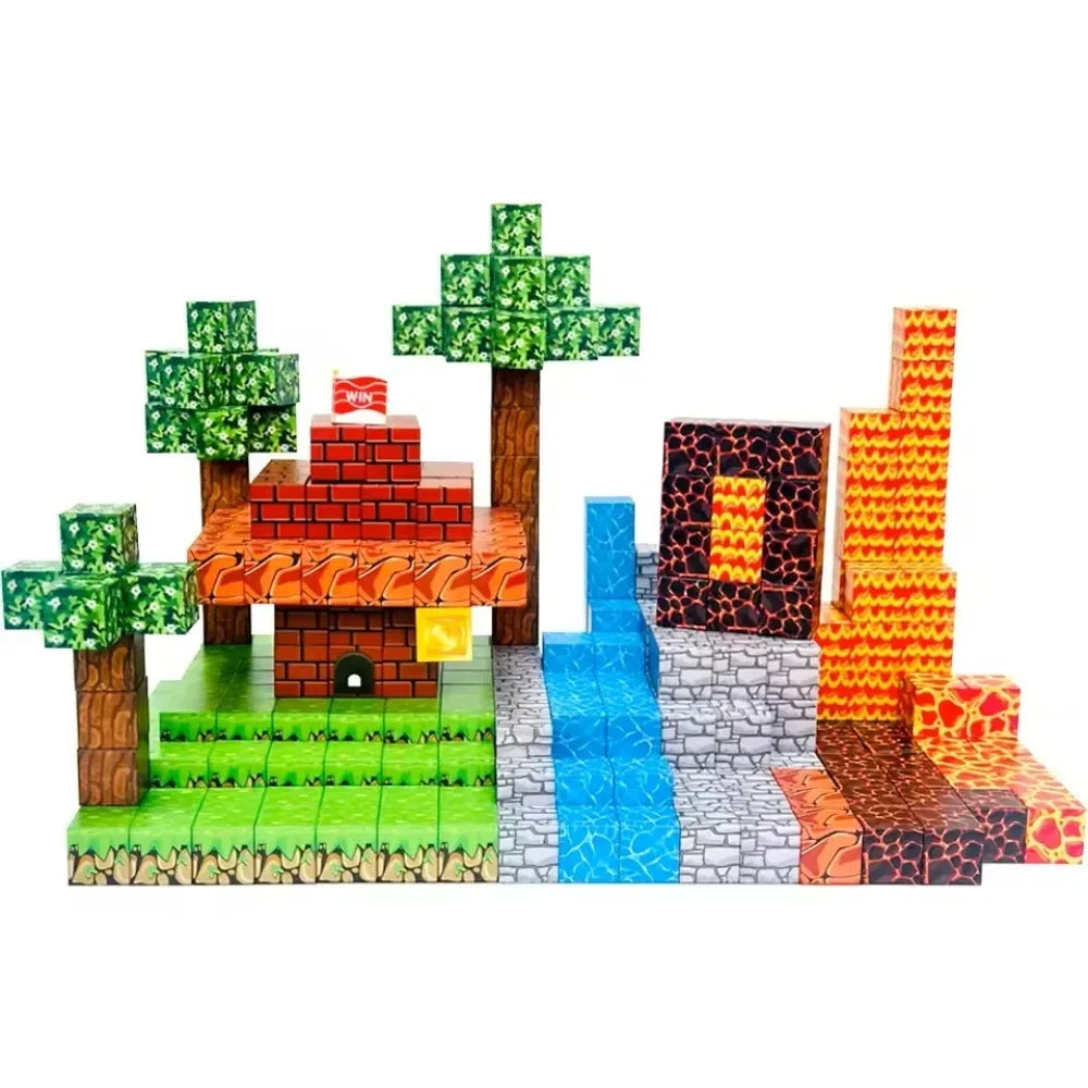 Blocos Magnéticos Educativos DIY – Kit Criativo de Construção (10 a 500 Peças)