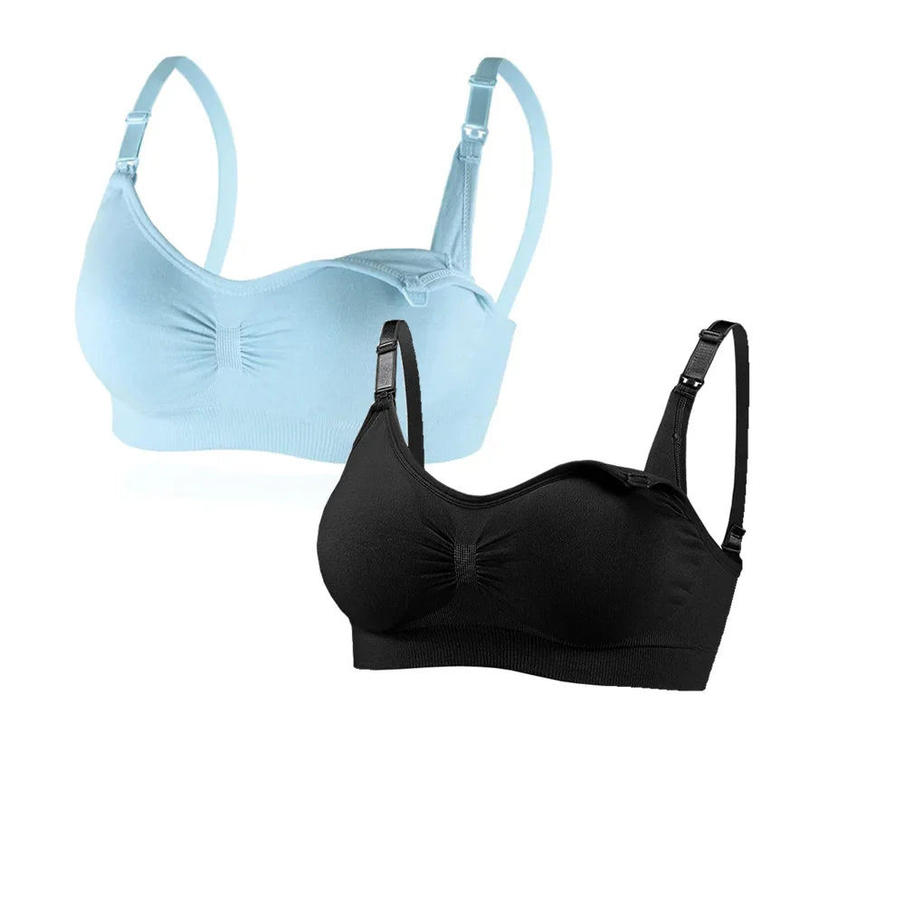 Sutiã de Amamentação Feminino Sem Aro com Fecho Frontal – Conforto, Sustentação Leve e Praticidade Diária
