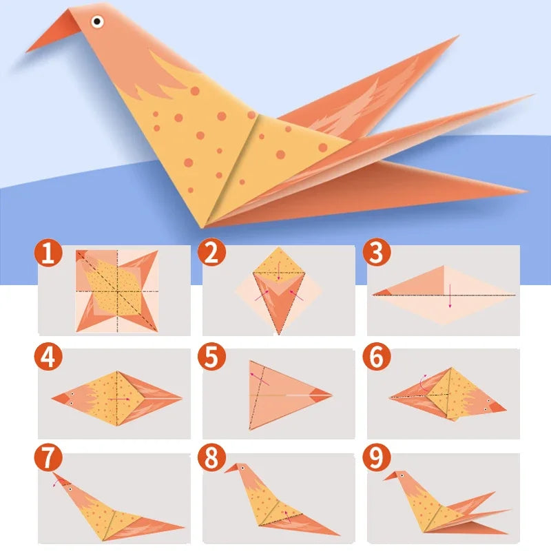 Kit Origami Criativo com 30 Folhas + Guia Ilustrado – Diversão, Arte e Imaginação