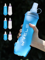 Garrafa Flexível Esportiva WRELS BPA Free – Dobrável, Leve e Ideal para Atividades ao Ar Livre