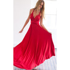 Vestido Longo Feminino Multiway Boho – Modelo Versátil com Amarrações e Caimento Elegante