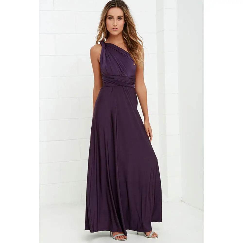 Vestido Longo Feminino Multiway Boho – Modelo Versátil com Amarrações e Caimento Elegante