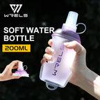 Garrafa Flexível Esportiva WRELS BPA Free – Dobrável, Leve e Ideal para Atividades ao Ar Livre