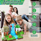 Blocos Magnéticos de Montar – Casa da Floresta Criativa | Brinquedo Educativo STEM (3+ anos)