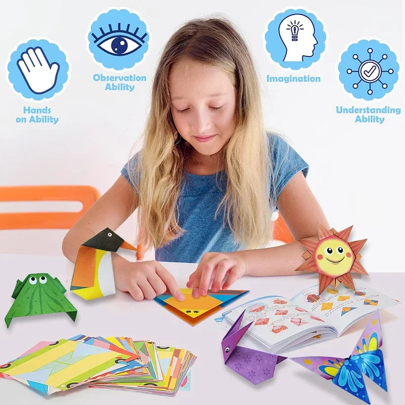 Kit Origami Criativo com 30 Folhas + Guia Ilustrado – Diversão, Arte e Imaginação