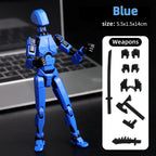 Boneco Articulado 3D Robô Transformável – Modelo Criativo para Montagem e Diversão