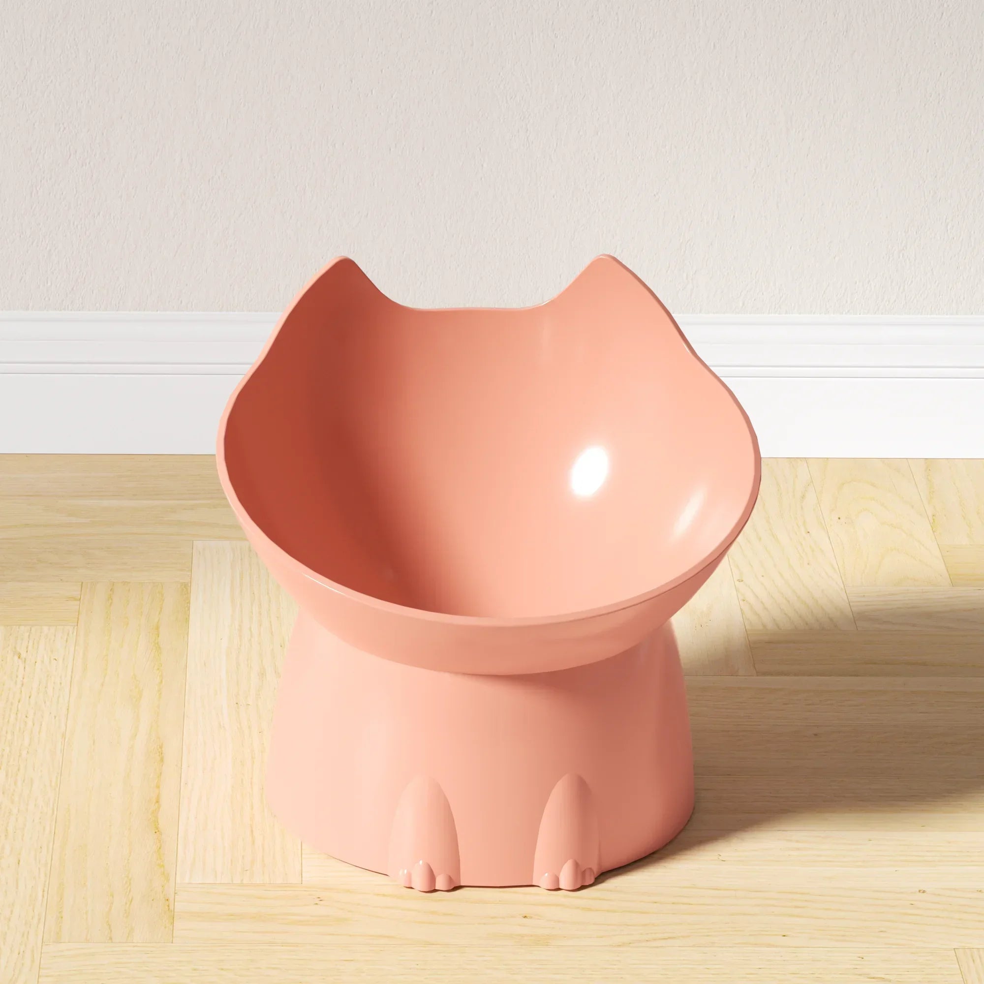 Comedouro Elevado para Gatos com Inclinação – Tigela Antivômito, Proteção dos Bigodes e Base Antiderrapante