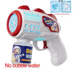 Lançador Automático de Bolhas com Foguete – Máquina de Bolhas Infantil Recarregável