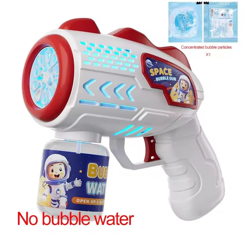 Lançador Automático de Bolhas com Foguete – Máquina de Bolhas Infantil Recarregável