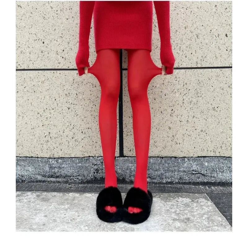 Meia‑Calça Feminina Aveludada 80D – Conforto, Elasticidade e Cobertura Elegante para o Dia a Dia