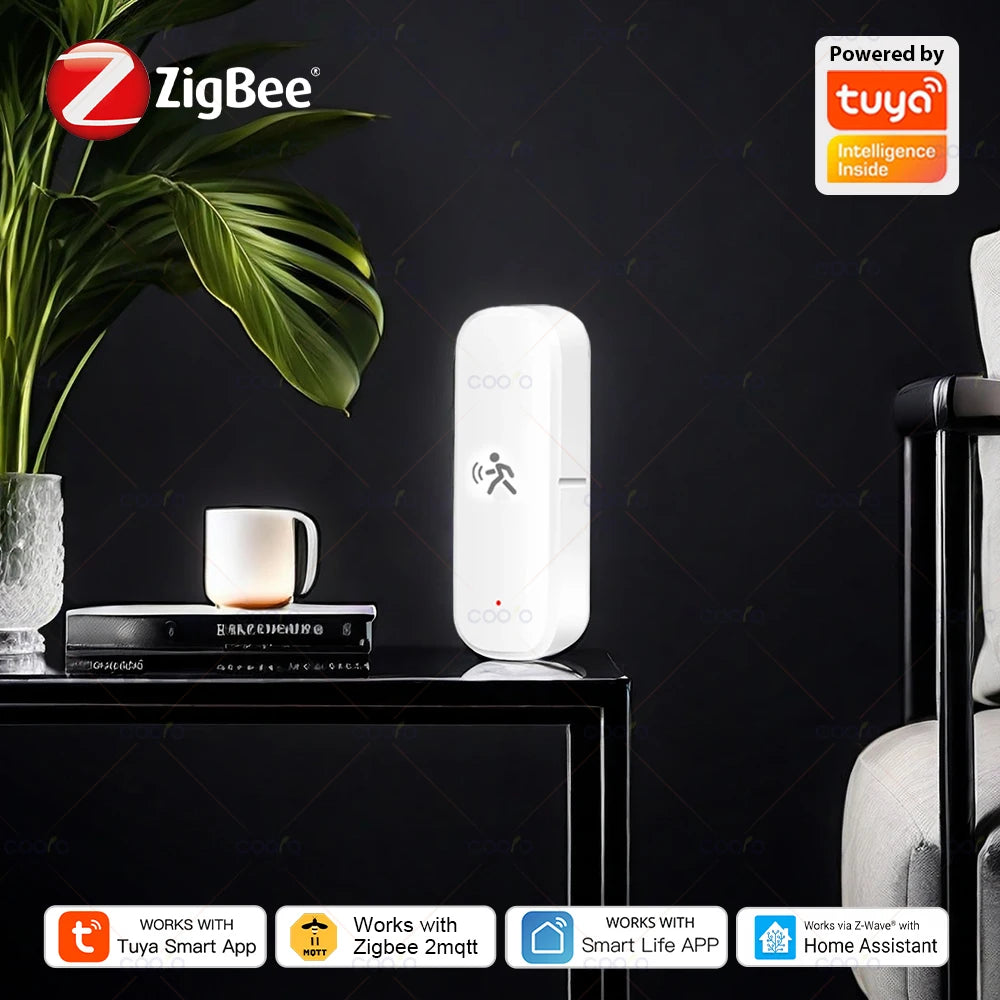 Sensor Inteligente de Presença Zigbee MmWave – Tuya Smart Home
