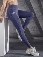 Legging Feminina de Cintura Alta com Controle de Barriga e Bolsos Laterais – Conforto e Estilo para Yoga, Treino e Dia a Dia