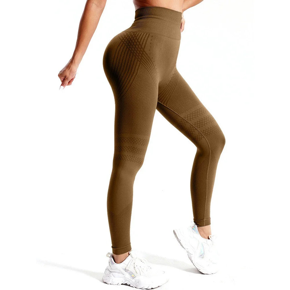 Legging Feminina de Treino com Compressão 3D, Cintura Alta e Efeito Modelador – Conforto, Estilo e Liberdade de Movimento