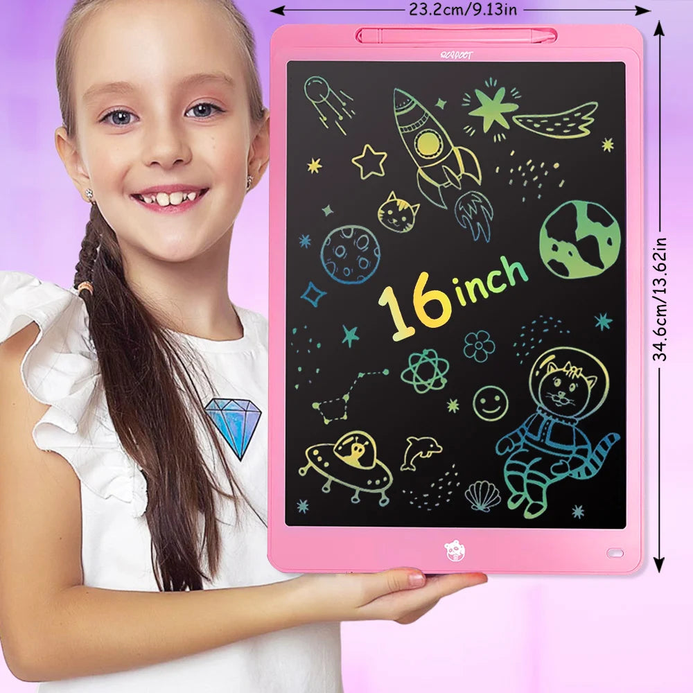Tablet de Desenho Infantil LCD Apagável – Criatividade Sem Limites (8,5” a 16”)