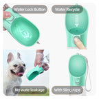 Garrafa de Água Portátil para Pets – Bebedouro Antivazamento para Passeios, Viagens e Aventuras com Seu Cão ou Gato