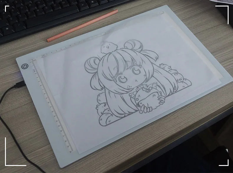 Mesa de Luz LED A3, A4 ou A5 com 3 Níveis de Brilho – Ideal para Diamond Painting, Desenho e Artesanato