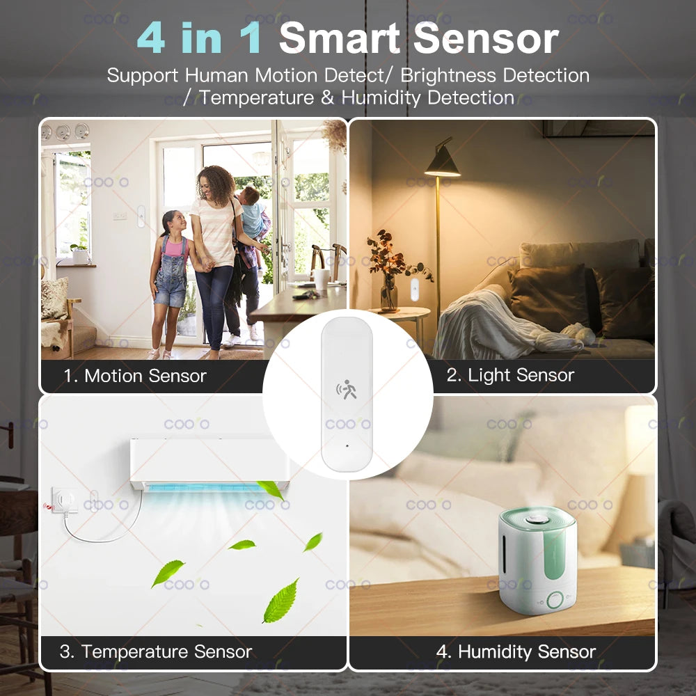 Sensor Inteligente de Presença Zigbee MmWave – Tuya Smart Home