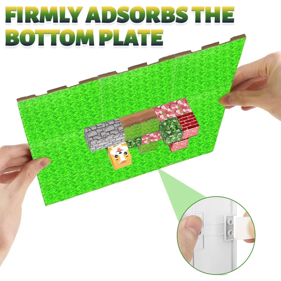 Base Magnética Universal para Blocos de Montar – Expanda a Criatividade das Crianças