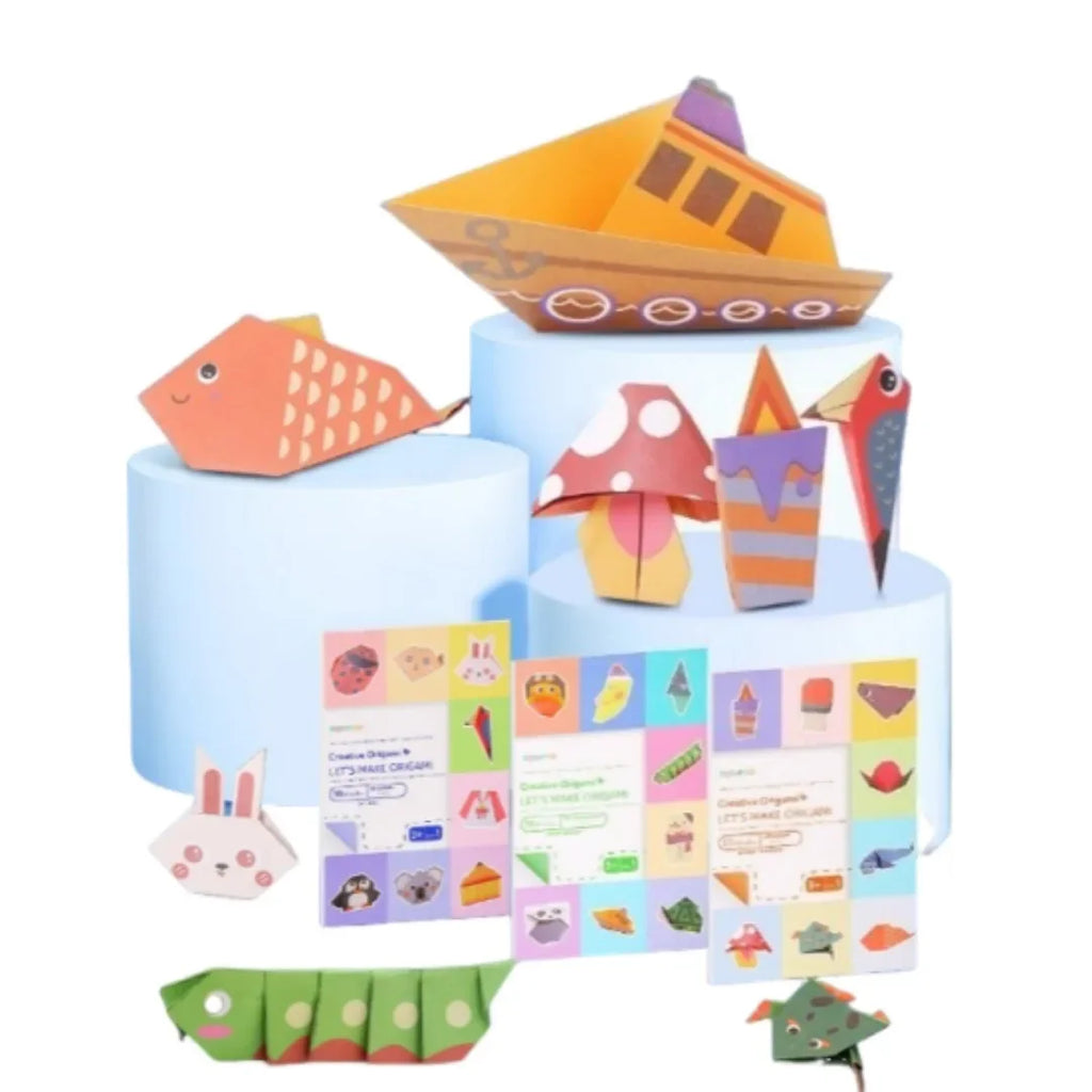 Kit Origami Criativo com 30 Folhas + Guia Ilustrado – Diversão, Arte e Imaginação