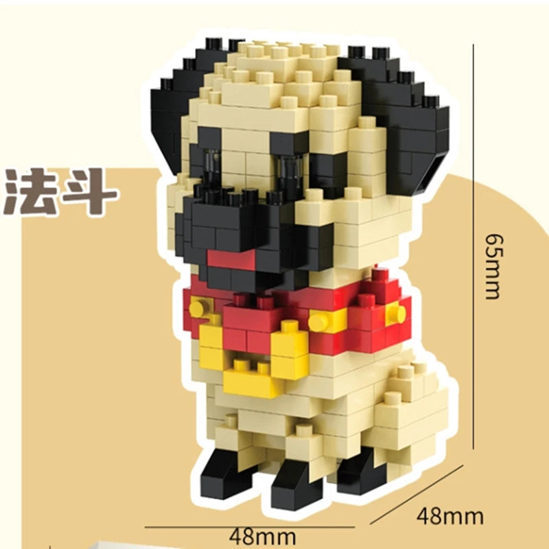 Kit de Blocos Criativos Pets – Monte Seu Cachorrinho Fofo em Mini Blocos