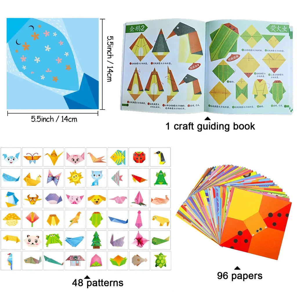 Kit Origami Criativo com 30 Folhas + Guia Ilustrado – Diversão, Arte e Imaginação