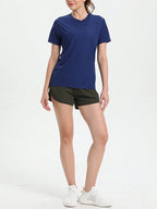Camiseta Fitness Feminina Ultralight de Secagem Rápida – Leve, Respirável e Confortável para Treinos e Corridas