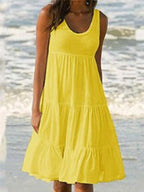 Vestido Midi Feminino com Alças Finas e Costas Abertas – Elegante, Sexy e Atemporal