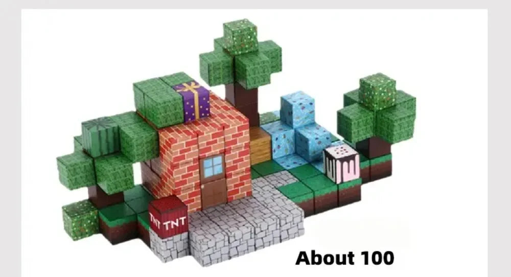Blocos Magnéticos Educativos DIY – Kit Criativo de Construção (10 a 500 Peças)